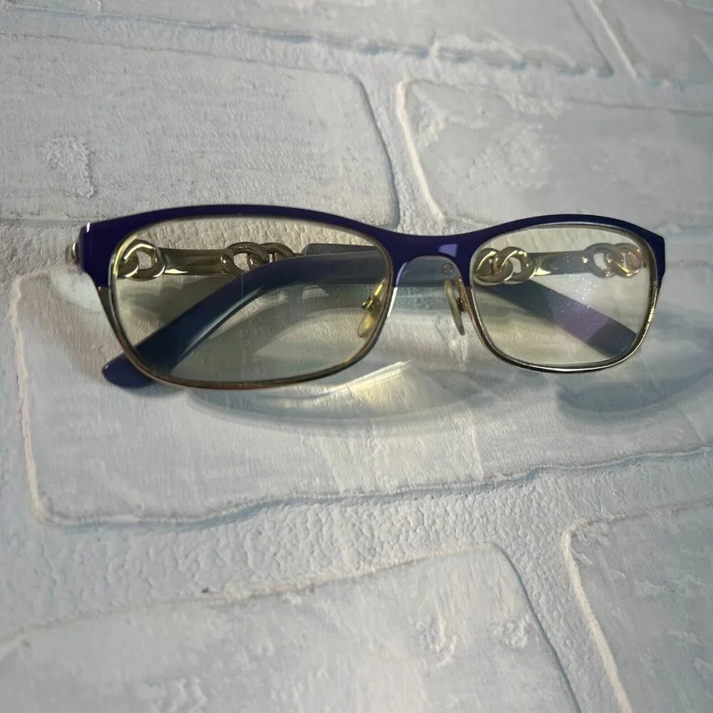 JIMMY‎ CHOO Eyeglasses Frames Violet 53 16 135 78-8T2 Rectangle Made in Italy